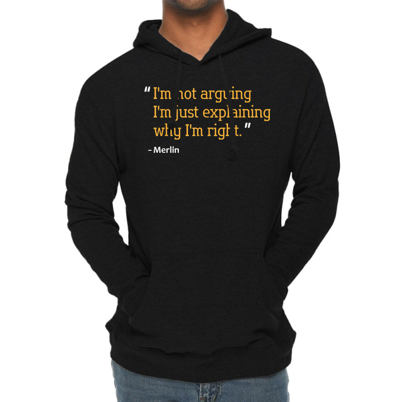 Merlin Gift Quote Funny Birthday Personalized Name Idea Lightweight Hoodie | Artistshot