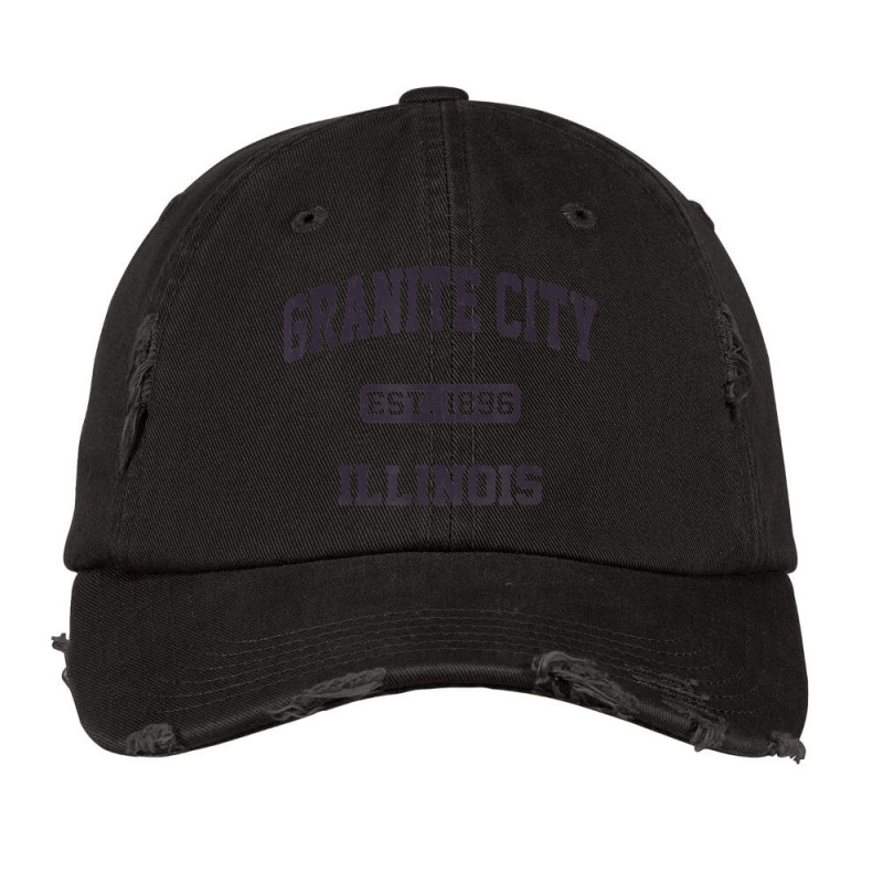 Granite City Illinois Il Vintage State Athletic Style Vintage Cap | Artistshot