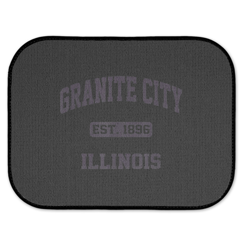 Granite City Illinois Il Vintage State Athletic Style Rear Car Mat | Artistshot