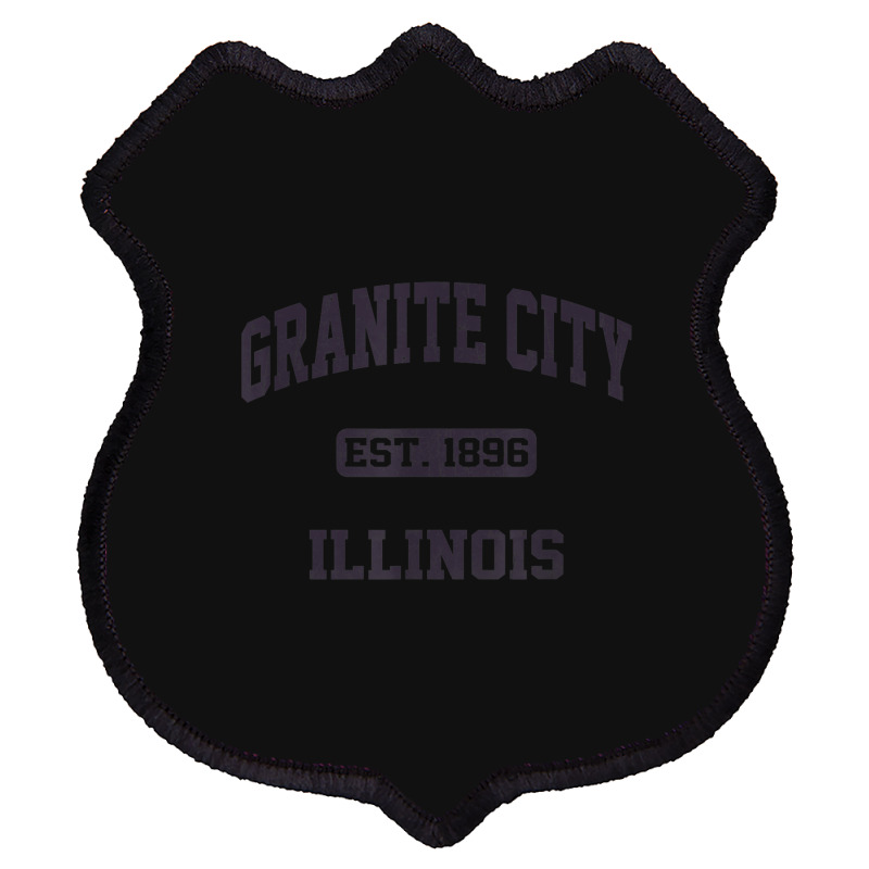 Granite City Illinois Il Vintage State Athletic Style Shield Patch | Artistshot