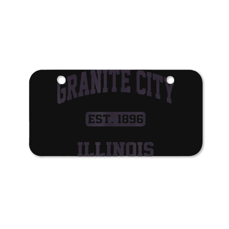 Granite City Illinois Il Vintage State Athletic Style Bicycle License Plate | Artistshot