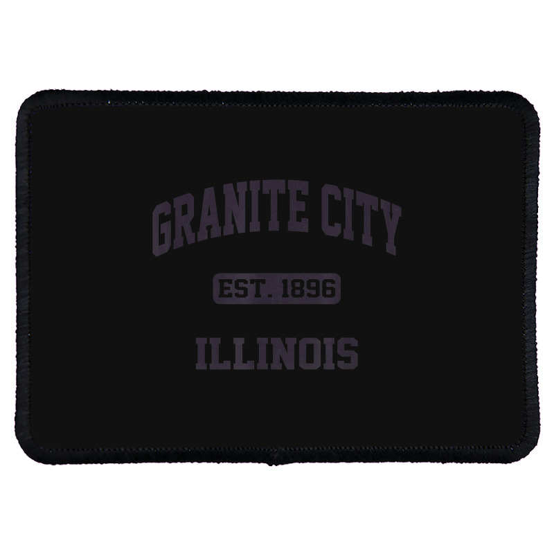 Granite City Illinois Il Vintage State Athletic Style Rectangle Patch | Artistshot