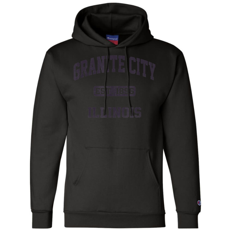 Granite City Illinois Il Vintage State Athletic Style Champion Hoodie | Artistshot