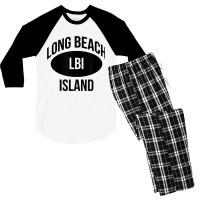 Lbi, New Jersey, The Shores, Long Beach Island Men's 3/4 Sleeve Pajama Set | Artistshot