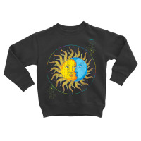 Sun Moon Celestial Body Universe Bohemian Astrology Toddler Sweatshirt | Artistshot