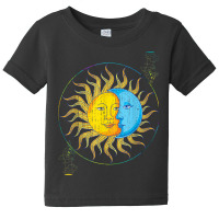 Sun Moon Celestial Body Universe Bohemian Astrology Baby Tee | Artistshot