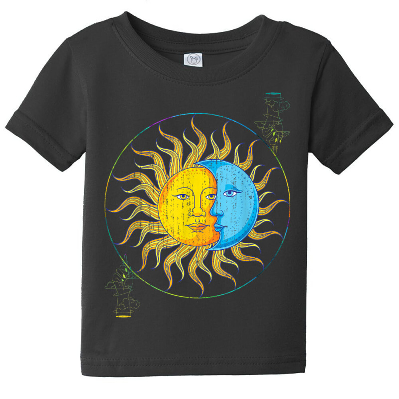 Sun Moon Celestial Body Universe Bohemian Astrology Baby Tee | Artistshot