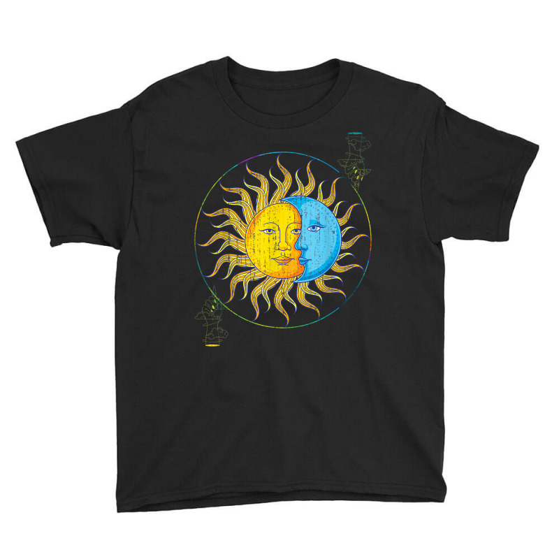 Sun Moon Celestial Body Universe Bohemian Astrology Youth Tee | Artistshot