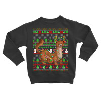 Ugly Xmas Sweater Style Lighting Mongoose Christmas T Shirt Toddler Sweatshirt | Artistshot