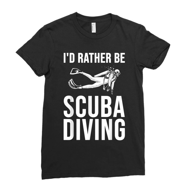 Lover Gift Cool Scuba Mens Funny Ladies Fitted T-Shirt by ElisaArtists | Artistshot