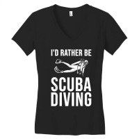 Lover Gift Cool Scuba Mens Funny Women's V-neck T-shirt | Artistshot