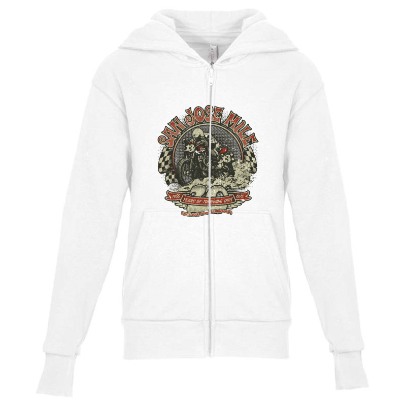 San Jose Mile, Motorcycle Youth Zipper Hoodie by tanahlampang | Artistshot