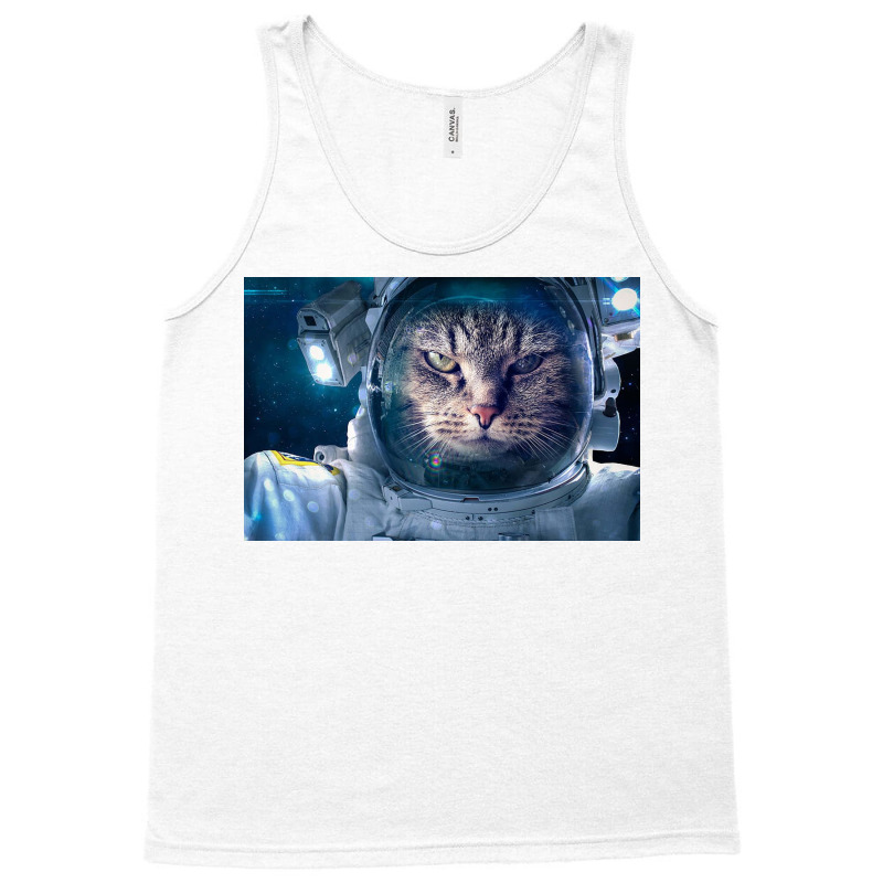 Cat. Astronauts,  Space, Stars, Astronaut, Galaxy, Moon, Planets, Cool Tank Top by Moll | Artistshot