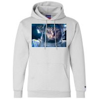 Cat. Astronauts,  Space, Stars, Astronaut, Galaxy, Moon, Planets, Cool Champion Hoodie | Artistshot