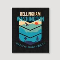 Bellingham Washington Native Hometown Pacific Northwest Portrait Canvas Print | Artistshot