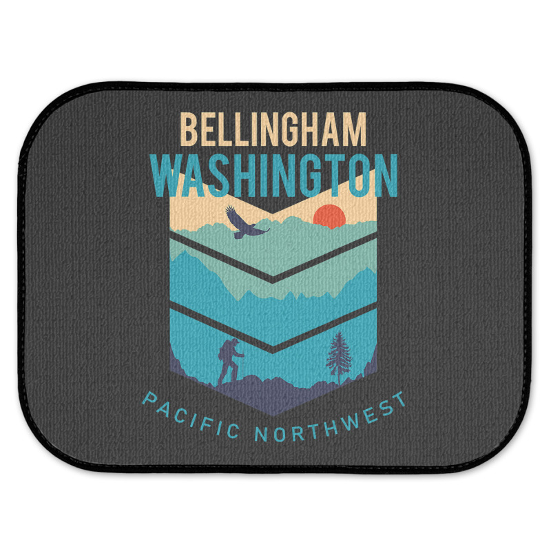 Bellingham Washington Native Hometown Pacific Northwest Rear Car Mat | Artistshot