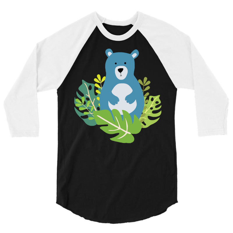 Wild Bear T  Shirtcute Bear In The Forest T  Shirt 3/4 Sleeve Shirt | Artistshot