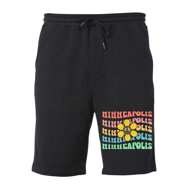 Minneapolis A Minnesota Retro Groovy Fleece Short | Artistshot