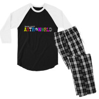 Astroworld Travis Scott Men's 3/4 Sleeve Pajama Set | Artistshot