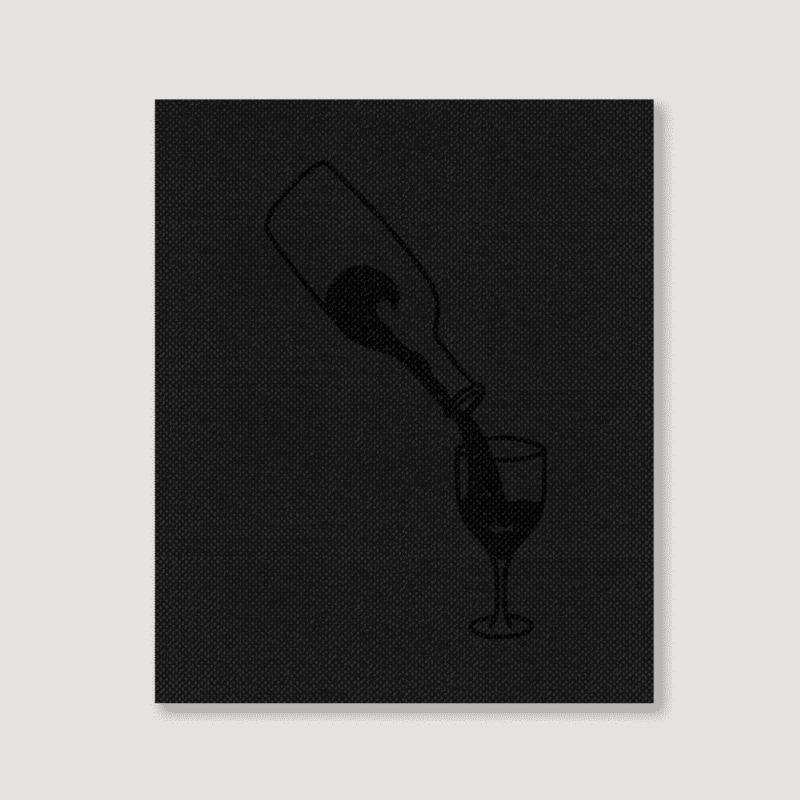 Wine Glass T  Shirt Wine Bottle Red Wine Fish Ocean Funny Gift T  Shir Portrait Canvas Print | Artistshot