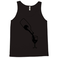 Wine Glass T  Shirt Wine Bottle Red Wine Fish Ocean Funny Gift T  Shir Tank Top | Artistshot