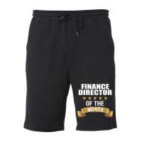 Finance Director Employee Of The Month Fleece Short | Artistshot