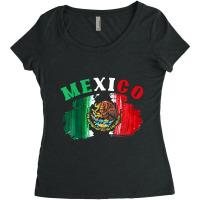 Mexico Mexican Flag Pride Eagle Red Green And White Women's Triblend Scoop T-shirt | Artistshot