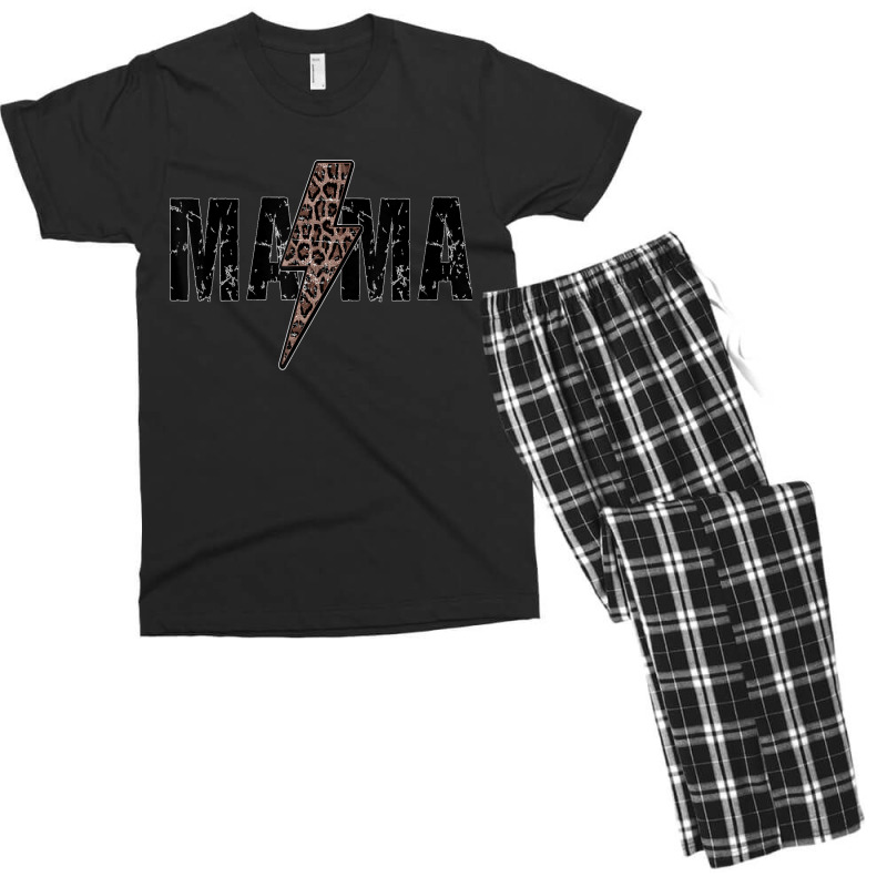 Mama Lightning Bolt Leopard Cheetah Print Mother's Day Men's T-shirt Pajama Set by MICHAELFRANCISSMITH | Artistshot