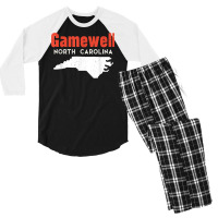 Gamewell North Carolina Usa State America Travel Men's 3/4 Sleeve Pajama Set | Artistshot