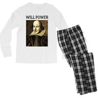 Vintage Shakespeare Poster Men's Long Sleeve Pajama Set | Artistshot