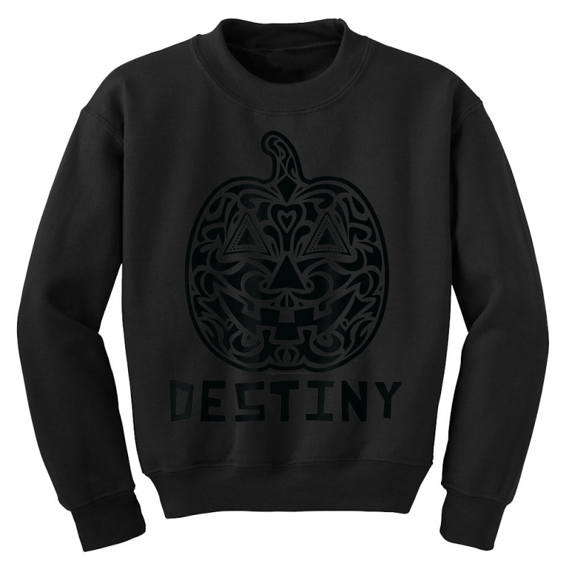 Destiny Halloween Sugar Skull Design Youth Sweatshirt by August | Artistshot