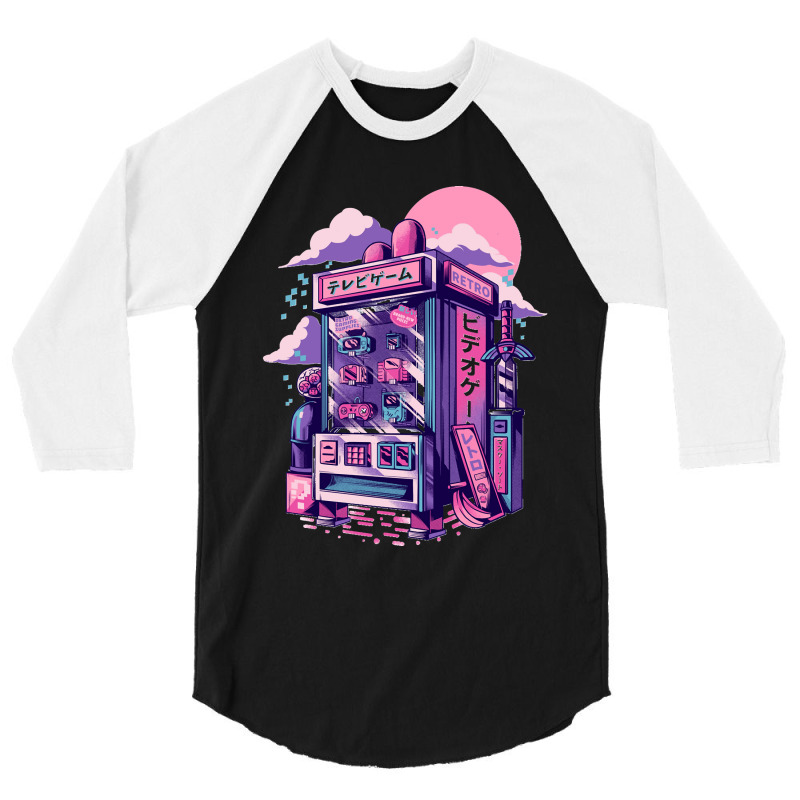 Retro Gaming Machine Classic 3/4 Sleeve Shirt | Artistshot