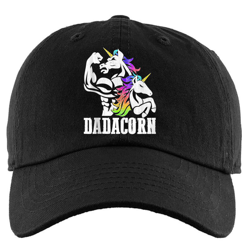 Manly Unicorn Muscle Dad And Daughter Dadacorn Fathers Day Tank Top Kids Cap | Artistshot