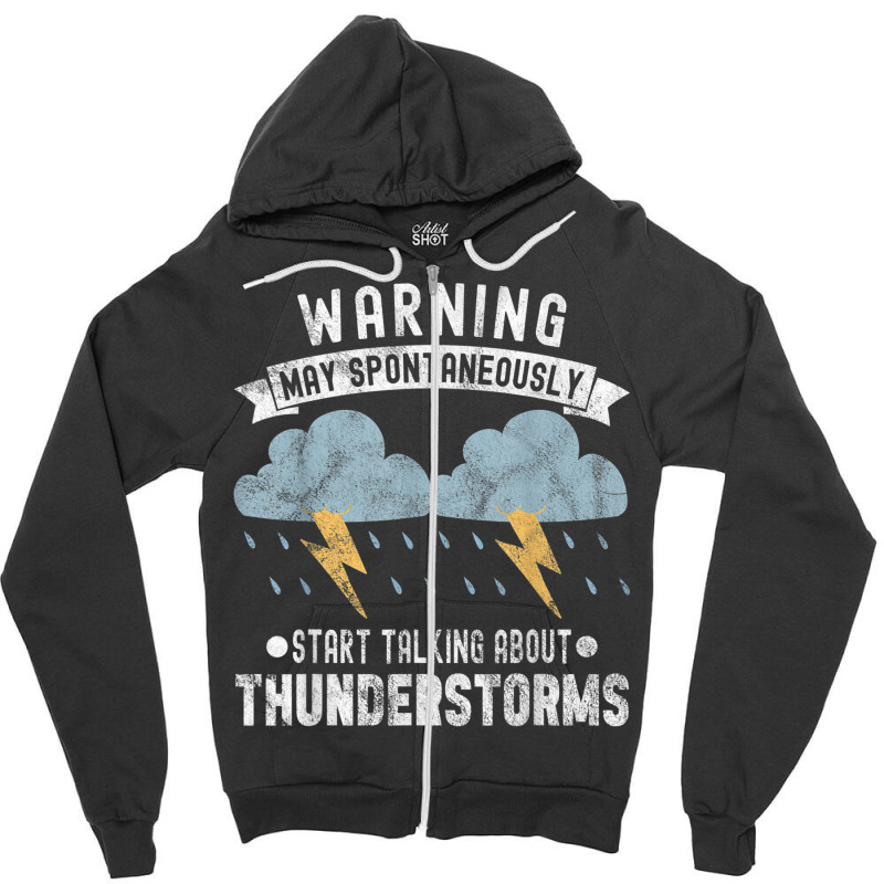 Storm Chaser Thunderstorm Storm Chasing Tornado Zipper Hoodie by Uniform | Artistshot