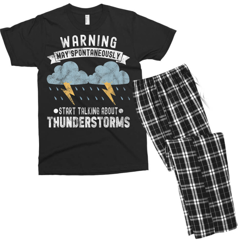 Storm Chaser Thunderstorm Storm Chasing Tornado Men's T-shirt Pajama Set by Uniform | Artistshot