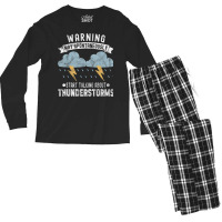 Storm Chaser Thunderstorm Storm Chasing Tornado Men's Long Sleeve Pajama Set | Artistshot