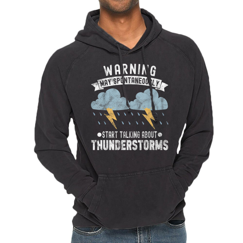 Storm Chaser Thunderstorm Storm Chasing Tornado Vintage Hoodie by Uniform | Artistshot