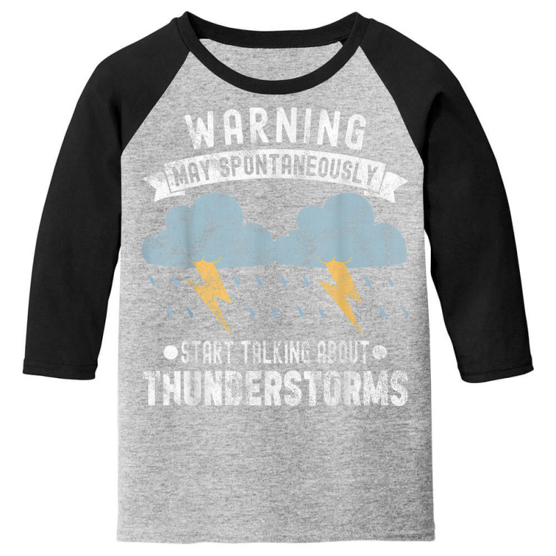 Storm Chaser Thunderstorm Storm Chasing Tornado Youth 3/4 Sleeve by Uniform | Artistshot