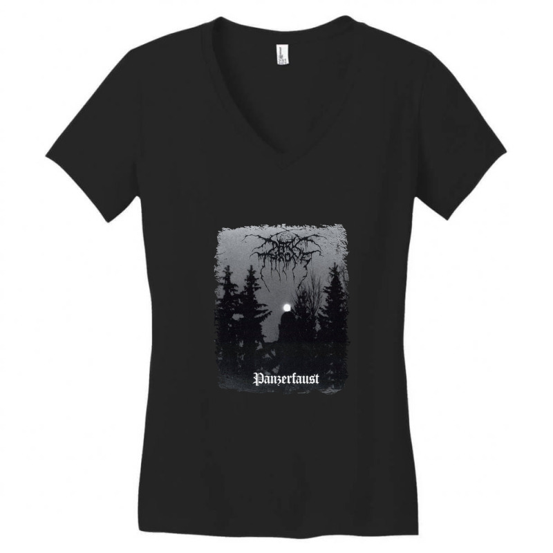 Darkthrone - Panzerfaust - Album Cover Women's V-Neck T-Shirt by cm-arts | Artistshot