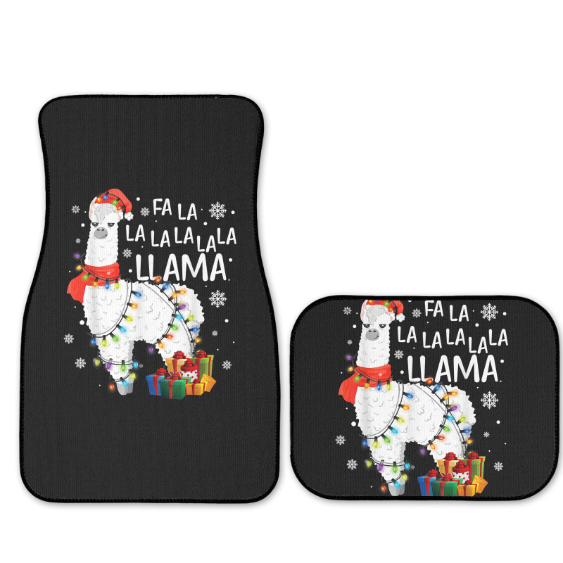 Fa La La Llama Funny Christmas Christmas Lllama Lover Full Set Car Mats | Artistshot