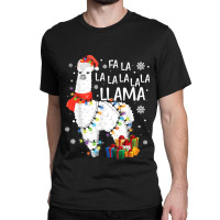 Fa La La Llama Funny Christmas Christmas Lllama Lover Classic T-shirt | Artistshot