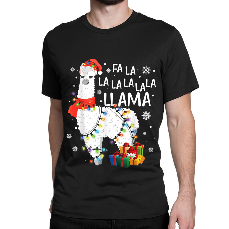 Fa La La Llama Funny Christmas Christmas Lllama Lover Classic T-shirt | Artistshot