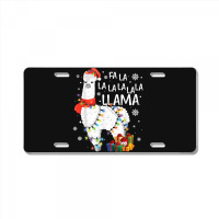 Fa La La Llama Funny Christmas Christmas Lllama Lover License Plate | Artistshot