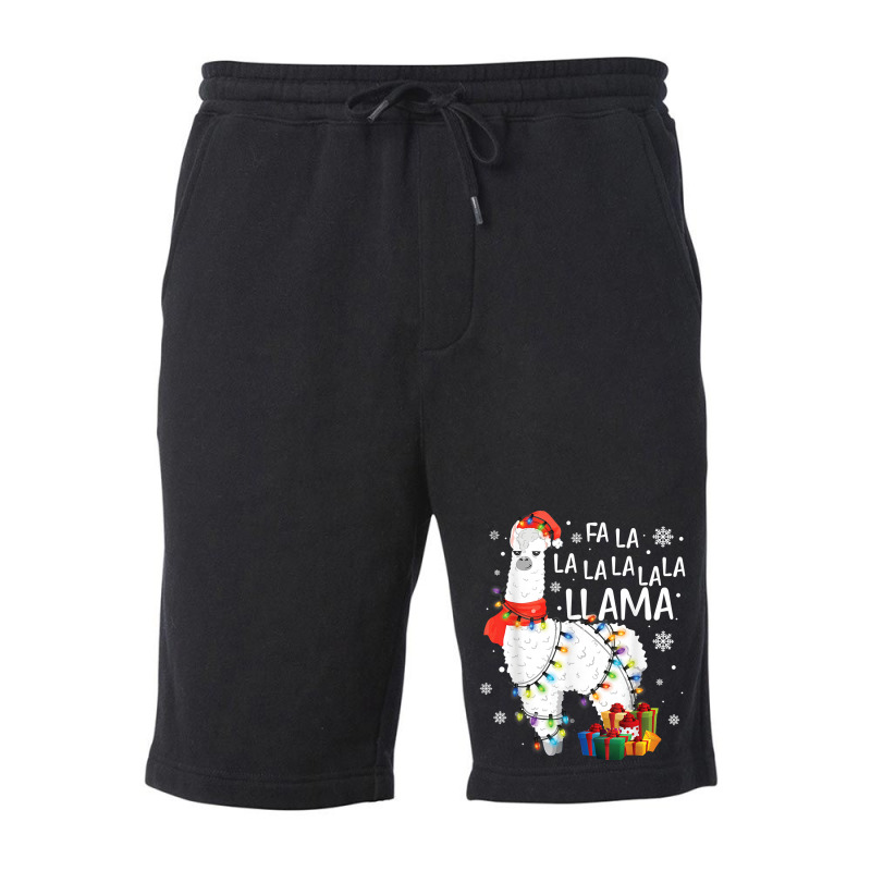 Fa La La Llama Funny Christmas Christmas Lllama Lover Fleece Short | Artistshot