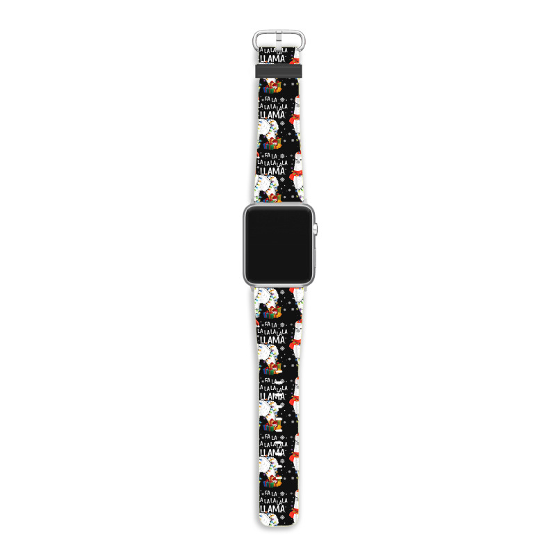 Fa La La Llama Funny Christmas Christmas Lllama Lover Apple Watch Band | Artistshot