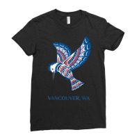 Vancouver Washington Native American Kingfisher Bird T Shirt Ladies Fitted T-shirt | Artistshot