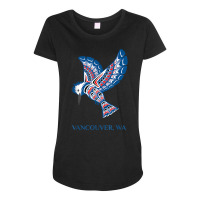 Vancouver Washington Native American Kingfisher Bird T Shirt Maternity Scoop Neck T-shirt | Artistshot