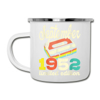 70th Birthday September 1952 Retro Cassette Limited Edition Camper Cup | Artistshot