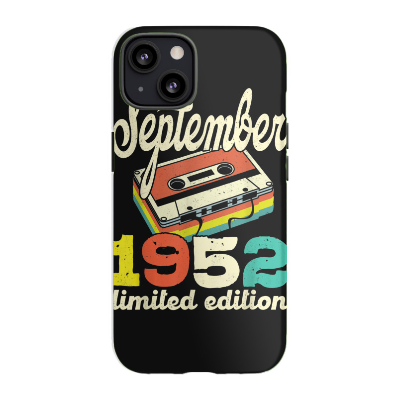 70th Birthday September 1952 Retro Cassette Limited Edition Iphone 13 Case | Artistshot