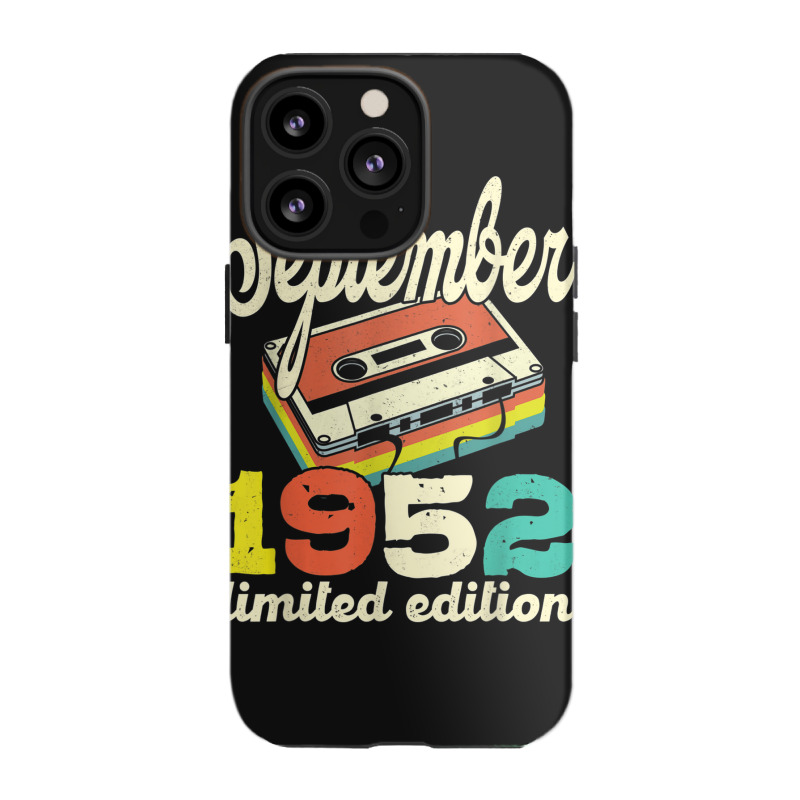 70th Birthday September 1952 Retro Cassette Limited Edition Iphone 13 Pro Case | Artistshot